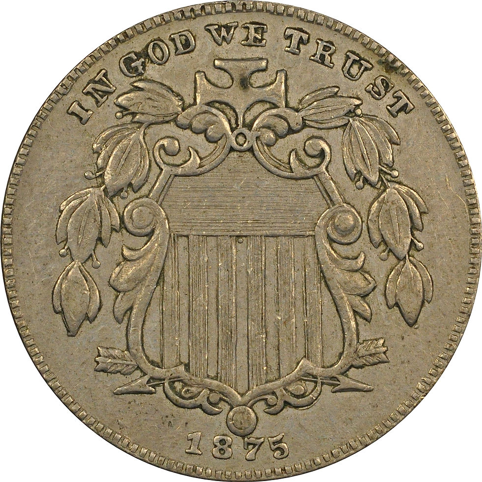 1875 Z3-O Shield Nickel counterfeit