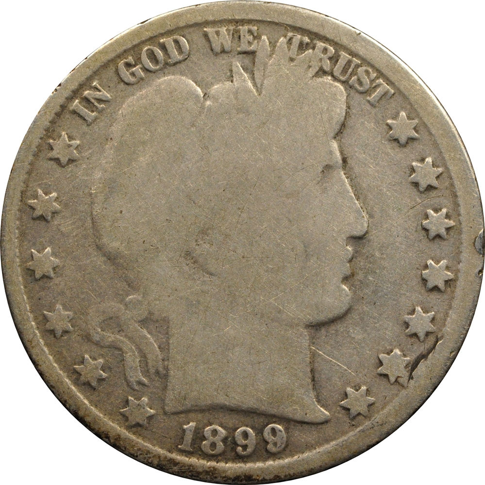 1899-S Barber Half counterfeit, transfer die