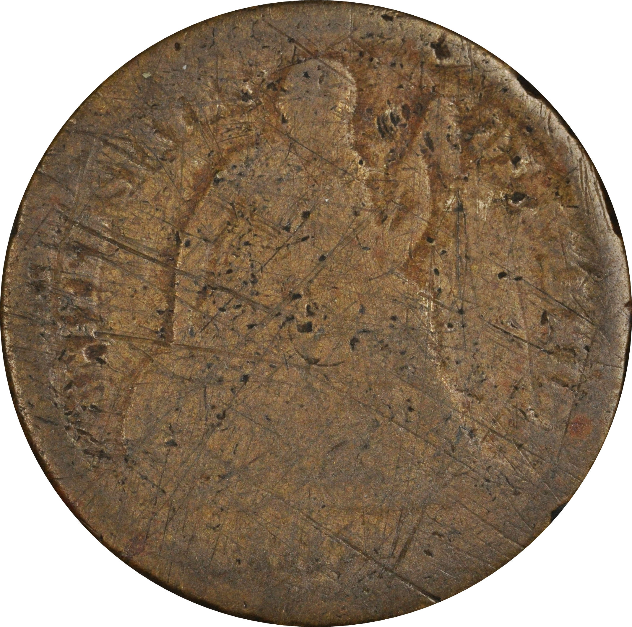 1872-CC Seated Dime Counterfeit, AG/G