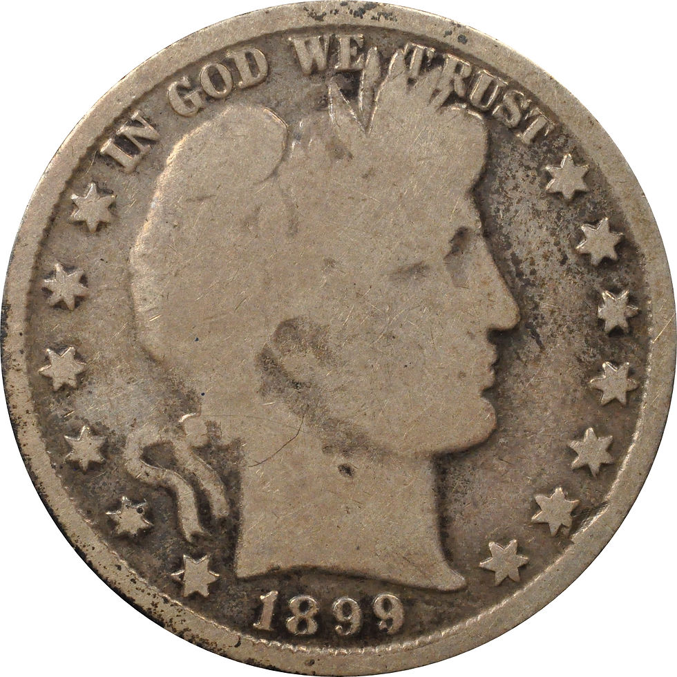 1899-S Barber Half counterfeit, Transfer die