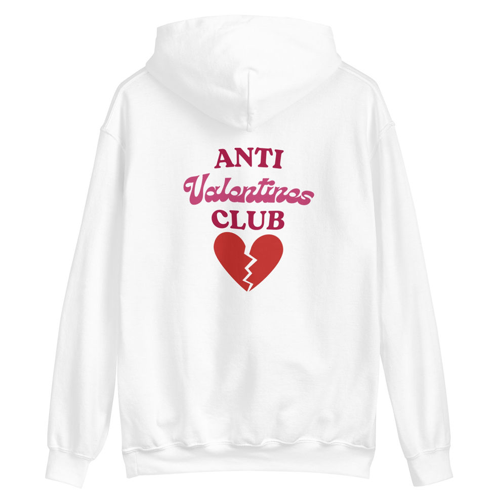 Thumbnail: Anti Valentine Club Unisex Hoodie