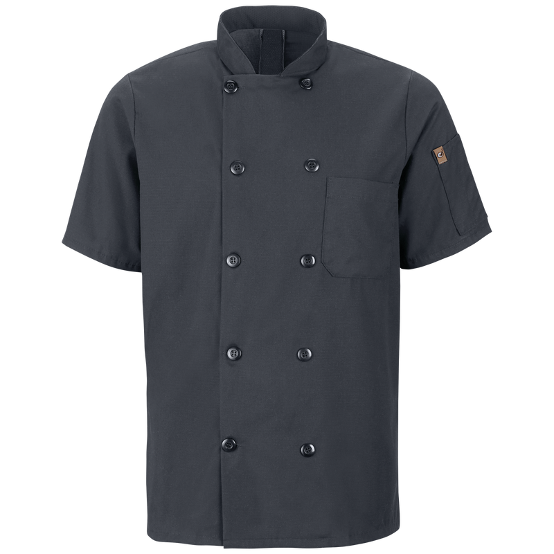 Thumbnail: Men's Mimix SS Chef Coat w/ Mesh Back