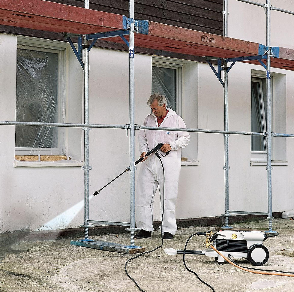 Cleaning a building site