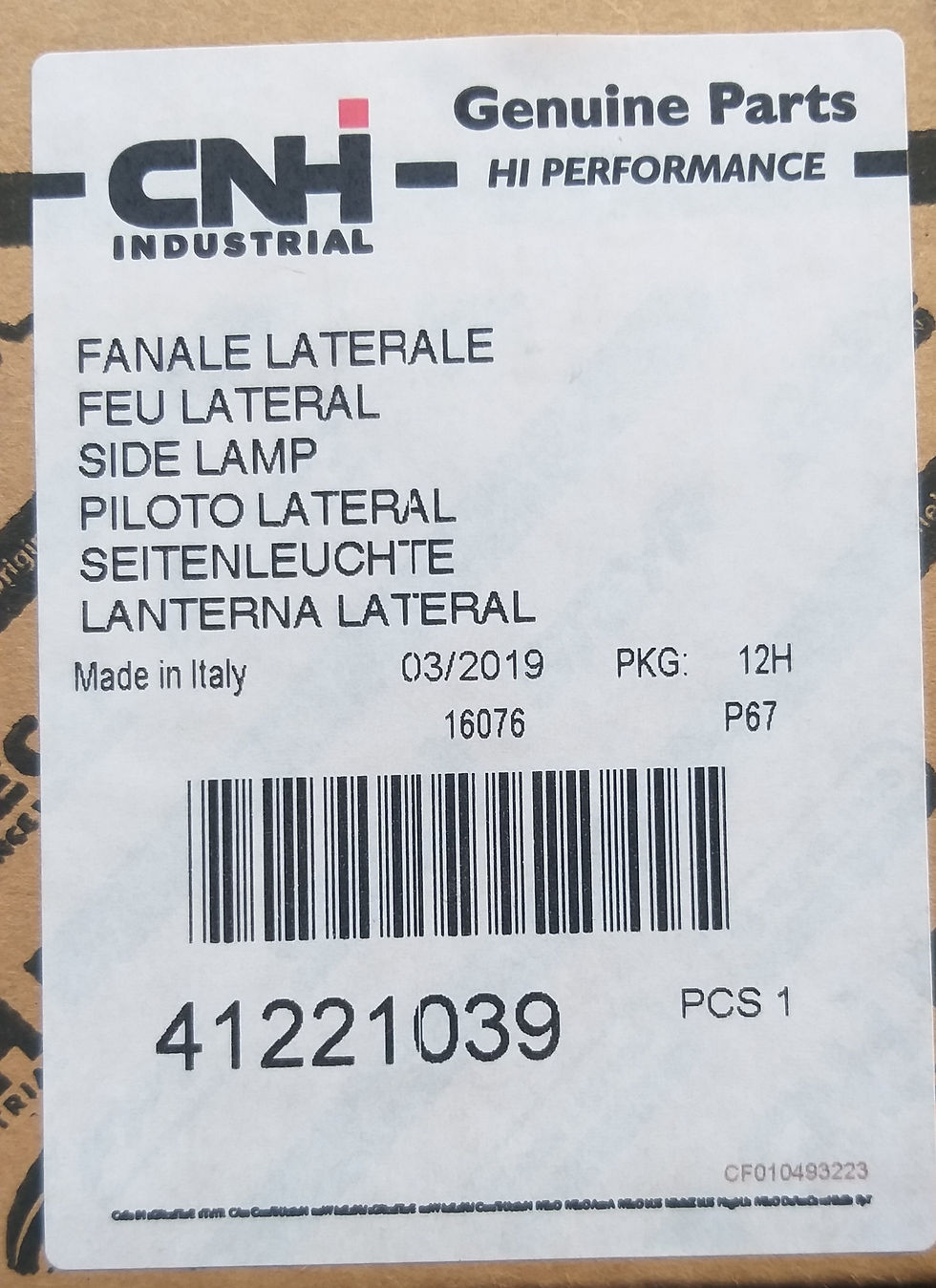 Miniatura: 41221039 LUCE DIREZIONE LAT. IVECO STRALIS TRAKKER