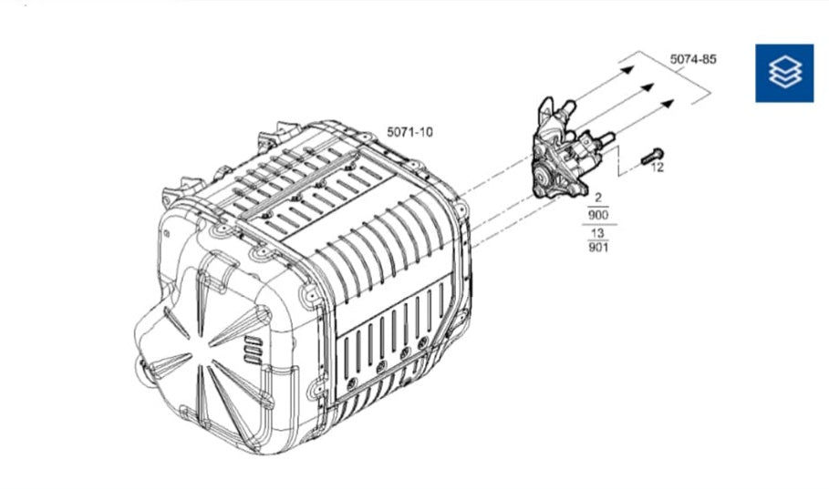 Miniatura: 5801755287 MODULO DI DOSAGGIO INIETTORE UREA IVECO STRALIS TRAKKER EURO 6