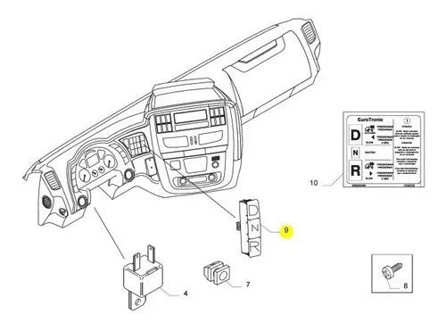 Miniatura: 5801721121 INTERRUTTORE 3 TASTI CAMBIO AUTOMATICO IVECO STRALIS HI WAY EURO6