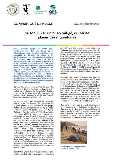 Communiqué de presse / Press Release (FR - ENG)