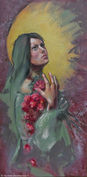 Les larmes de Persephone, peinture symbolique diane rousseau