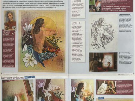 magazine, plaisirs de peindre, peinture, masculin sacré, portrait, diane rousseau