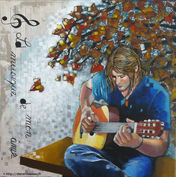 peinture, acrylique, musicien, portrait, diane rousseau