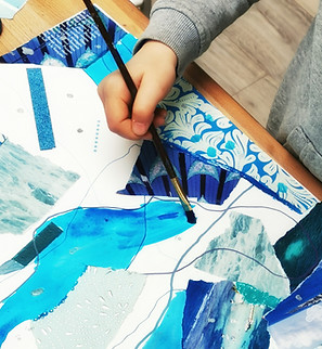 Art-thérapie, séance enfant, Diane Rousseau, art-thérapeute RNCP