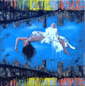 L'entremonde, peinture symbolique diane rousseau