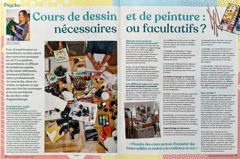 magazine, plaisirs de peindre, psycho, diane rousseau