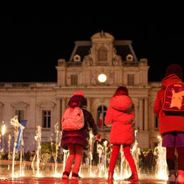 Reportage photo pour l'anniversaire de Montpellier, inauguration de la place des Martyrs de la Résistance et illuminations du sapin de Noël de la Comédie et des rues de la ville.