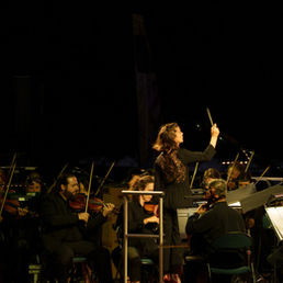 Reportage photo au concert d'ouverture du festival Radio France sur la place de l'Europe à Montpellier.