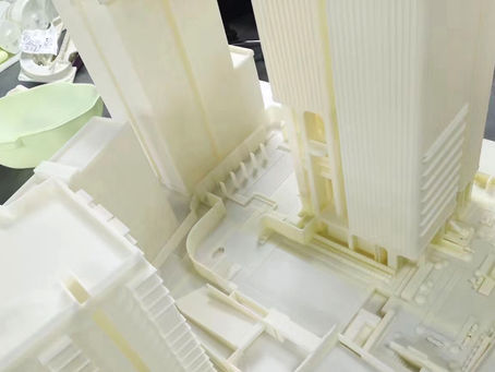 [Architecture] Building Exterior Architecture Models Made with 3D Printing and Laser Cutting