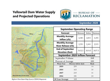Yellowtail Dam September Operation Plans