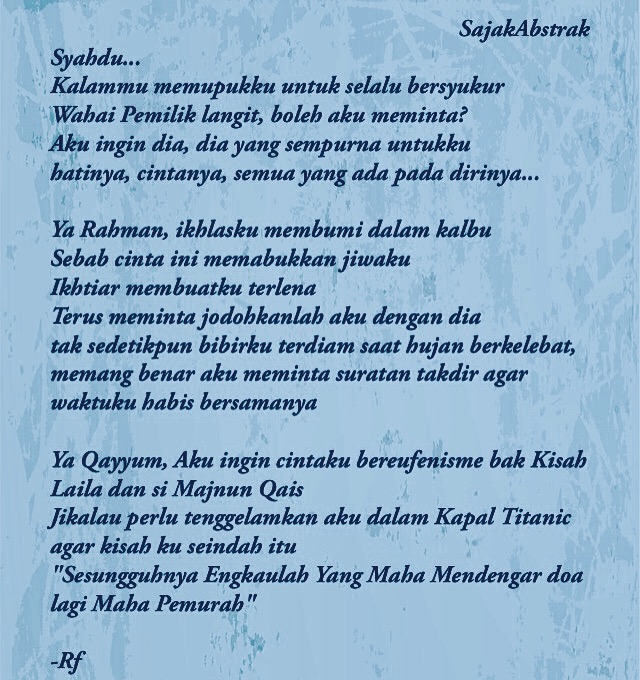 Free Gambar Puisi Sajak Abstrak Terkeren oleh KataCinta.Co