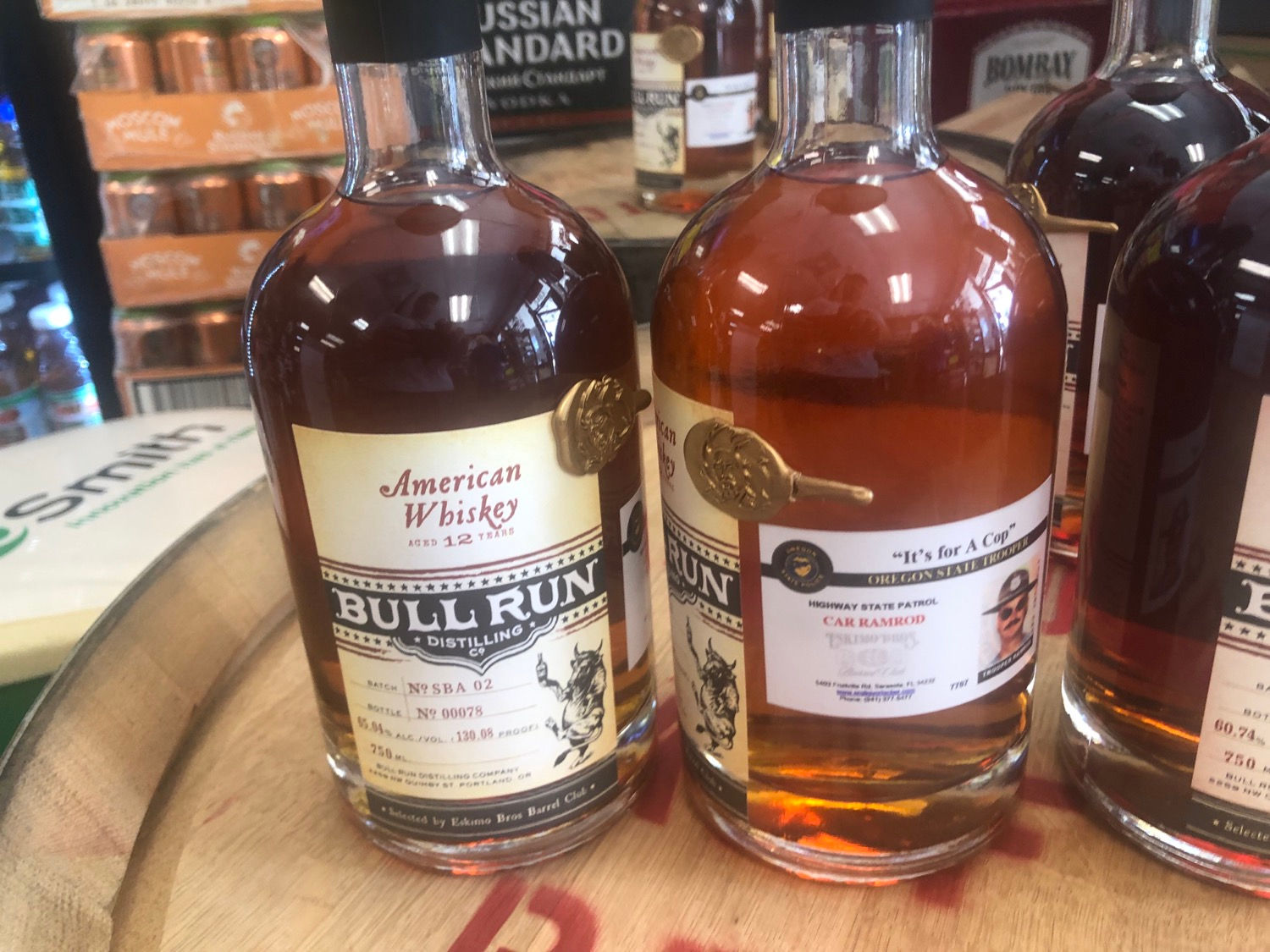 Bull Run 12 year Uncut 130 proof “It’s for a Cop”