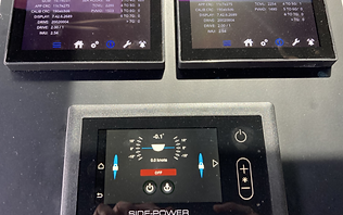 Yacht stabilization control panel