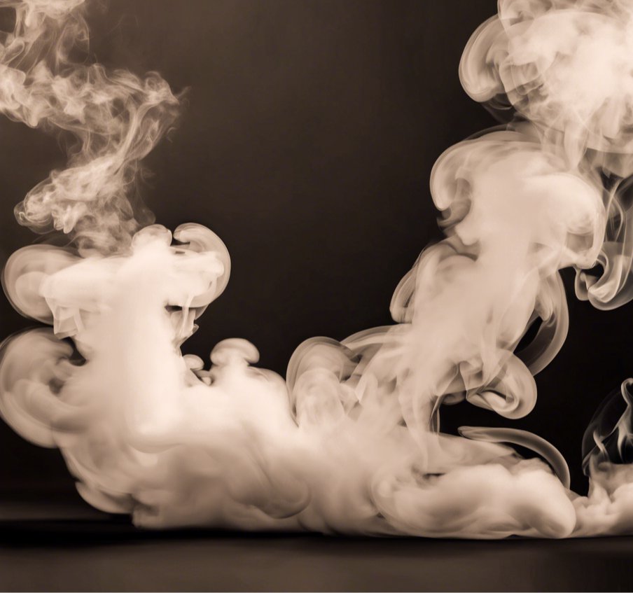 realistic smoke image coming from the right to the left not filling the whole page