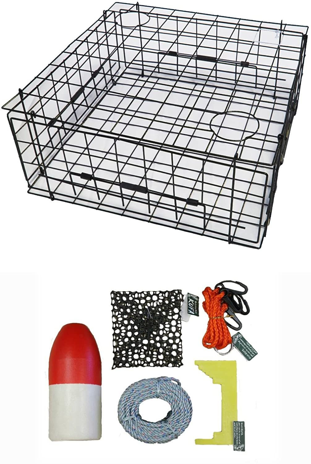 28"x12" Vinyl Coated Crab Trap & Accessory Kit (S70+CAC3)