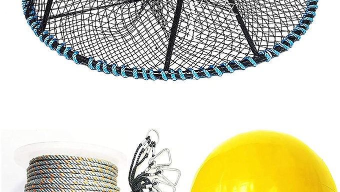 35"X21"X16.5" Vinyl Coated Prawn trap & Accessories Combo (CT150+PNL38Y+HA5)