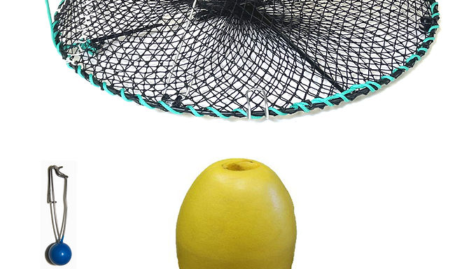 24"x12"  Foldable Prawn Trap with Mesh Size:1-1/8“ & Accessories (PRN58+PBPH3)
