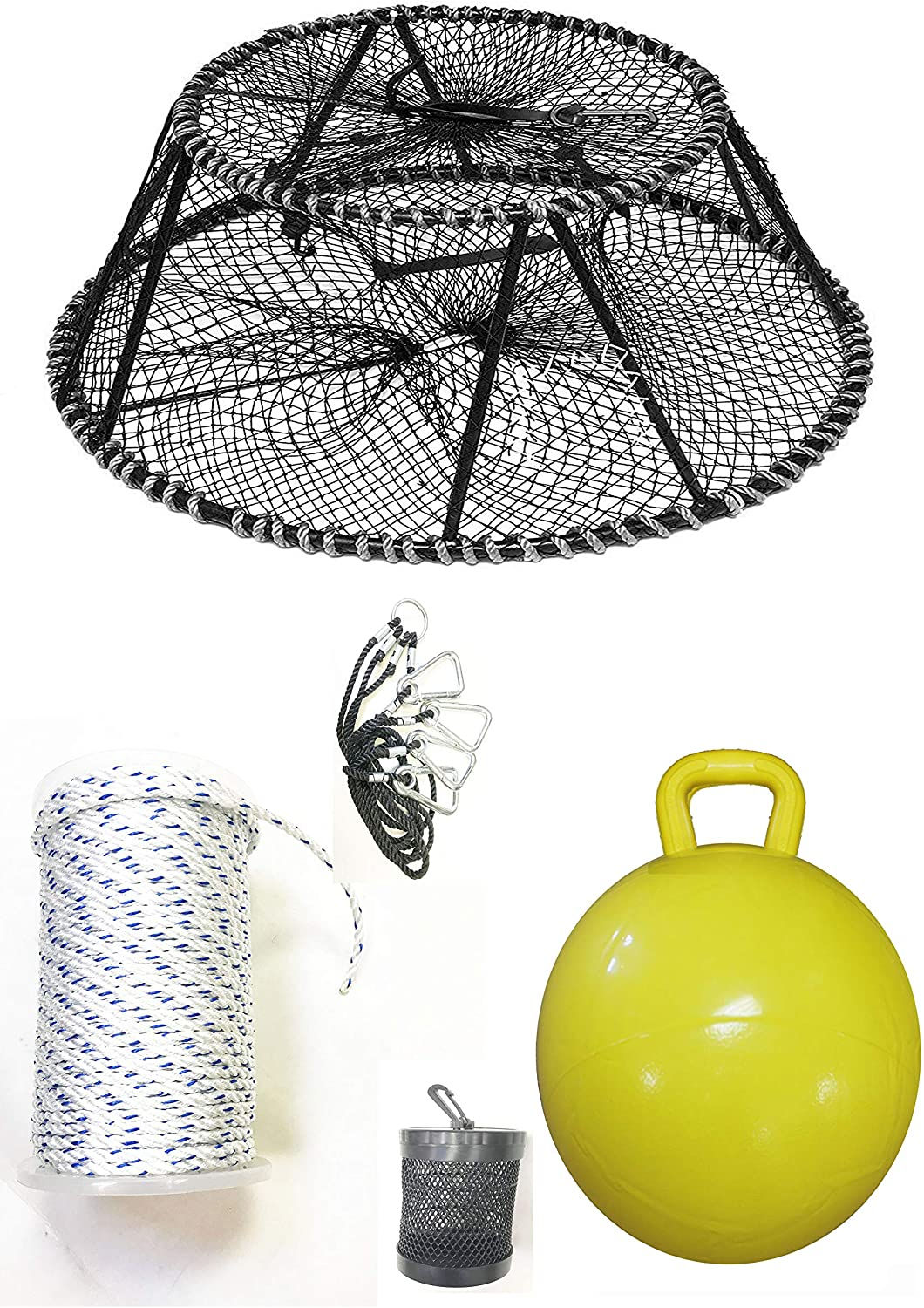 30"X20"X12" Vinyl Coated Tower Style Prawn Trap & Accessories (CT140+PNS5+HA5)