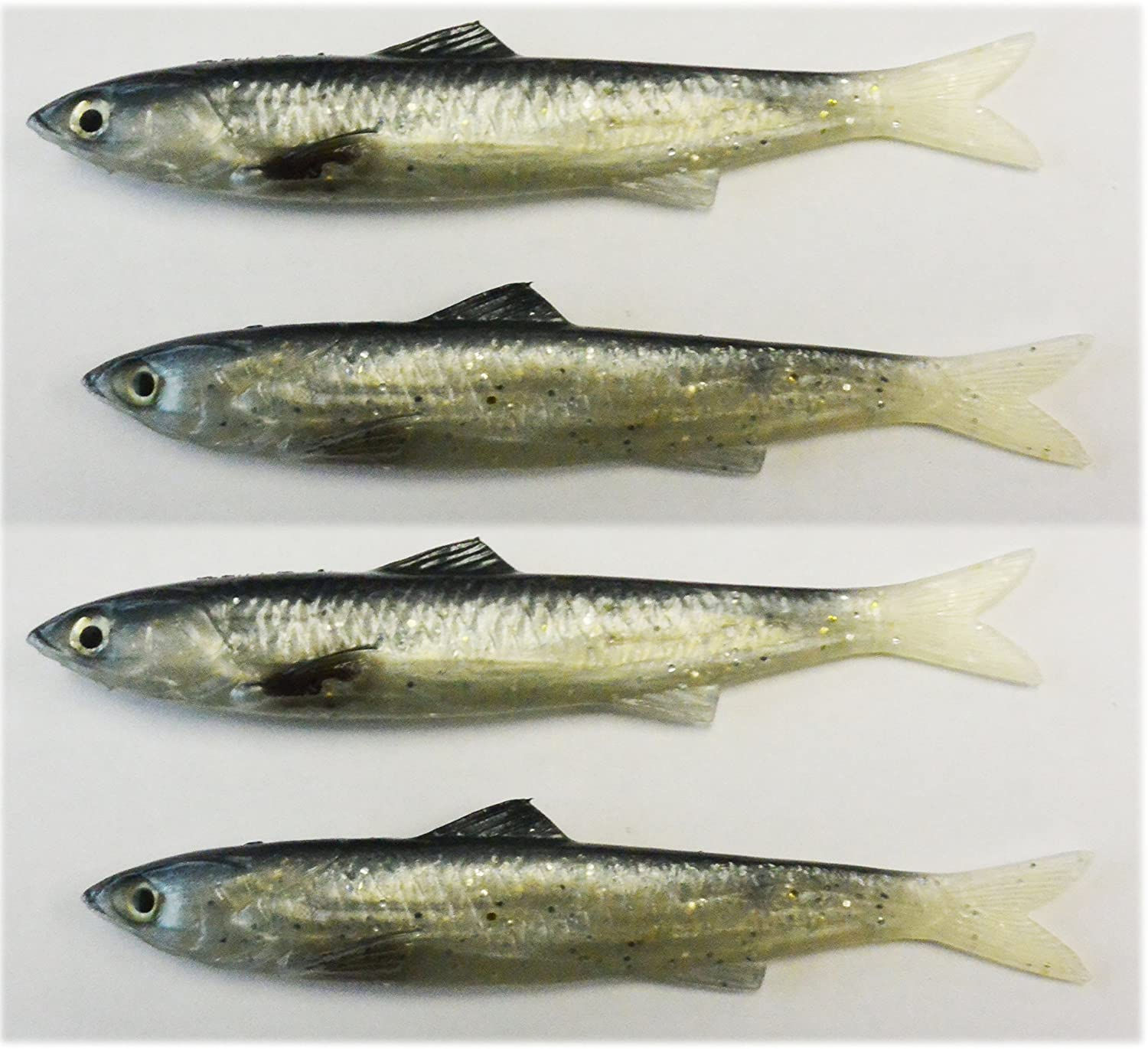 Kufa Sports Artificial Bait 5" Tunable Anchovy fishing bait (4pcs/pack) (900147)