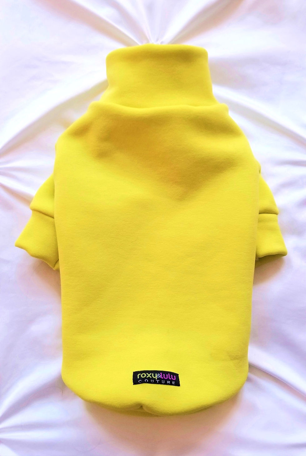 Thumbnail: Lemon Fleece Love Dog Turtleneck