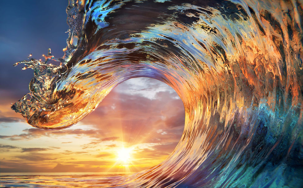 ColorfulOceanWave.Seawaterincrestshape