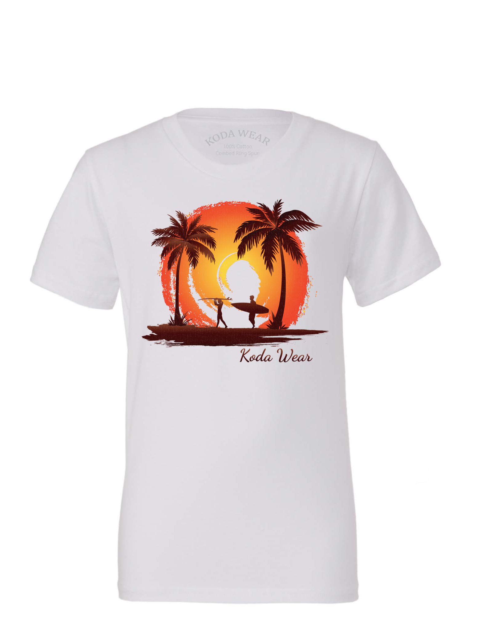 Sunset Surfers Youth White Tee