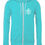 Thumbnail: Santa Cruz in White Men's Teal Zip Hoodie