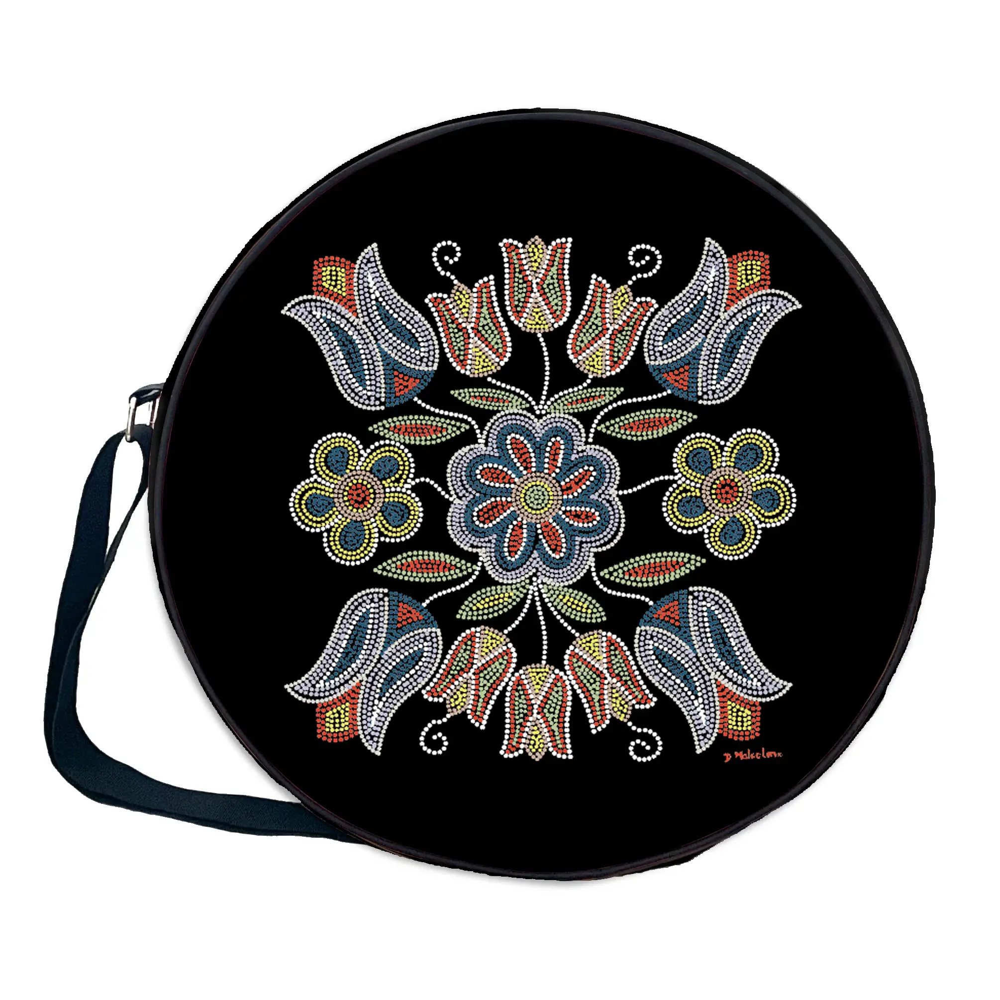 Silver Threads by Deb Malcom 17" Drum Bag