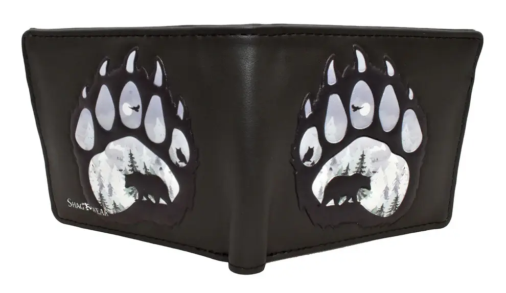 Black Bear Paw Men's Wallet