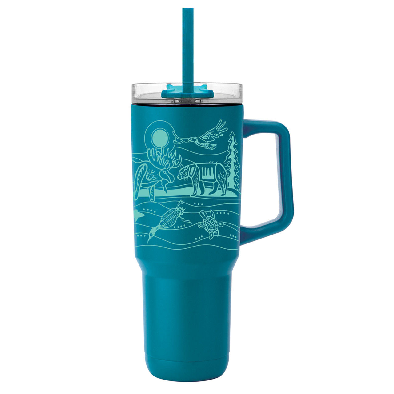 'All My Relatives (Indinawemaaganidag)' by Storm Angeconeb 40 oz Tumbler