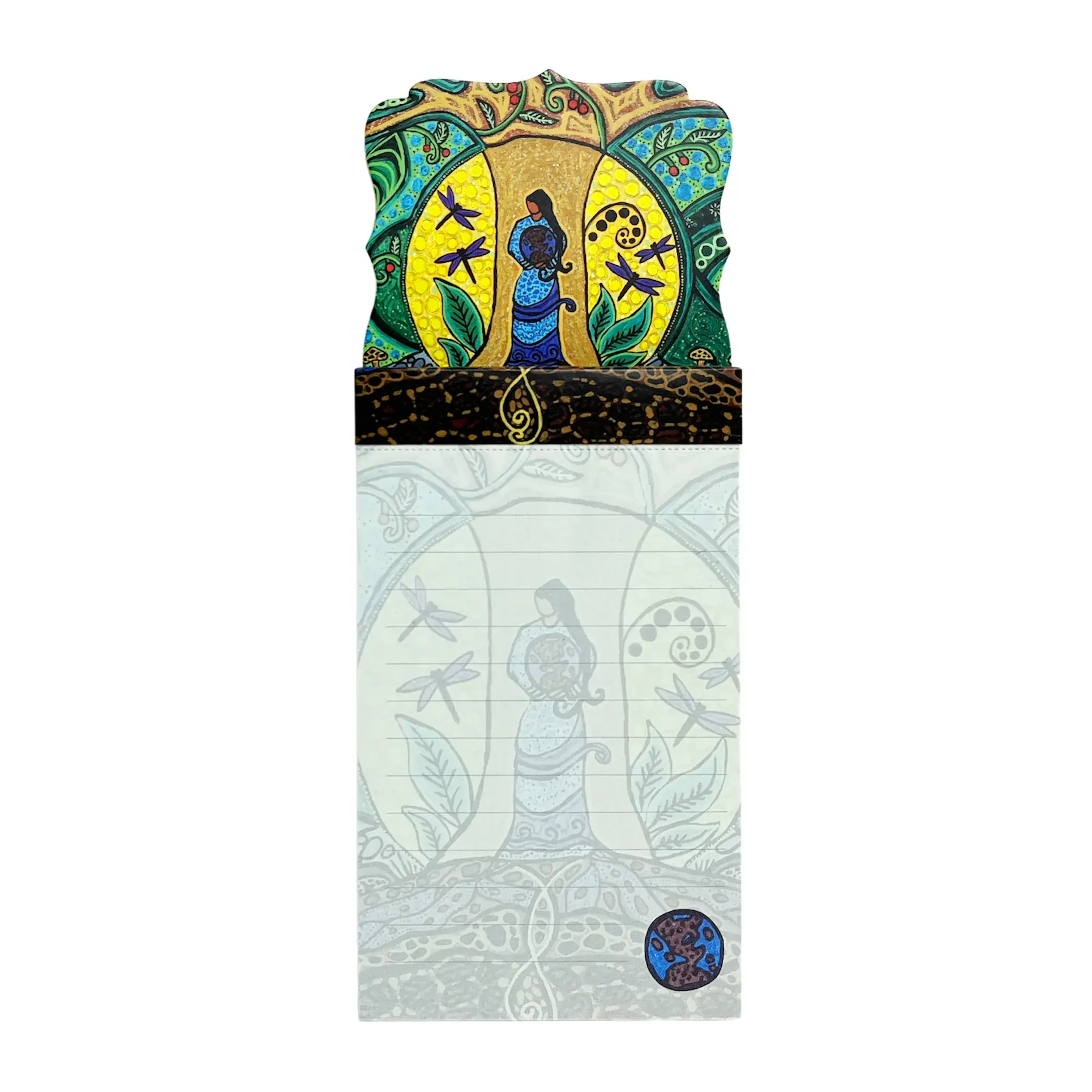 'Strong Earth Woman' by Leah Dorian Magnetic Notepad
