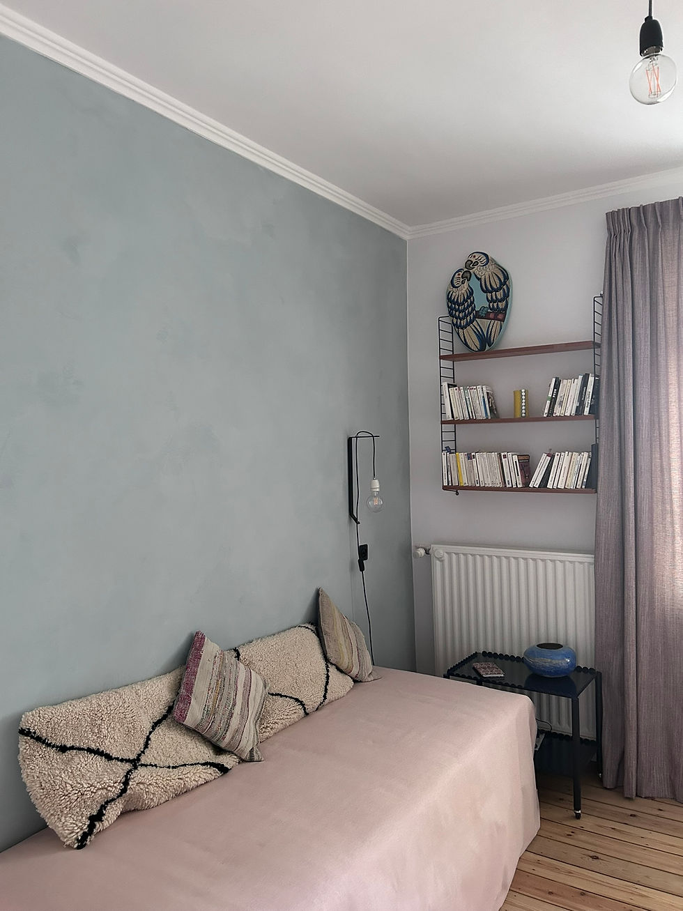 Patine peinture aux silicates, couleur Parma Gray ® Farrow & Ball