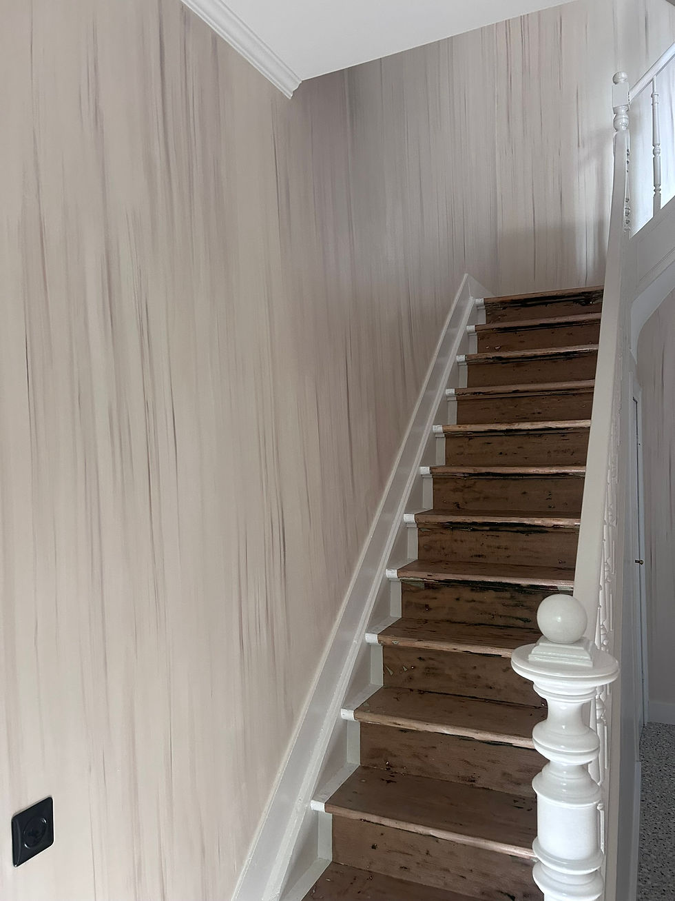 Patine peinture aux silicates, finition à la cire, couleur de base Dimity ® Farrow & Bal