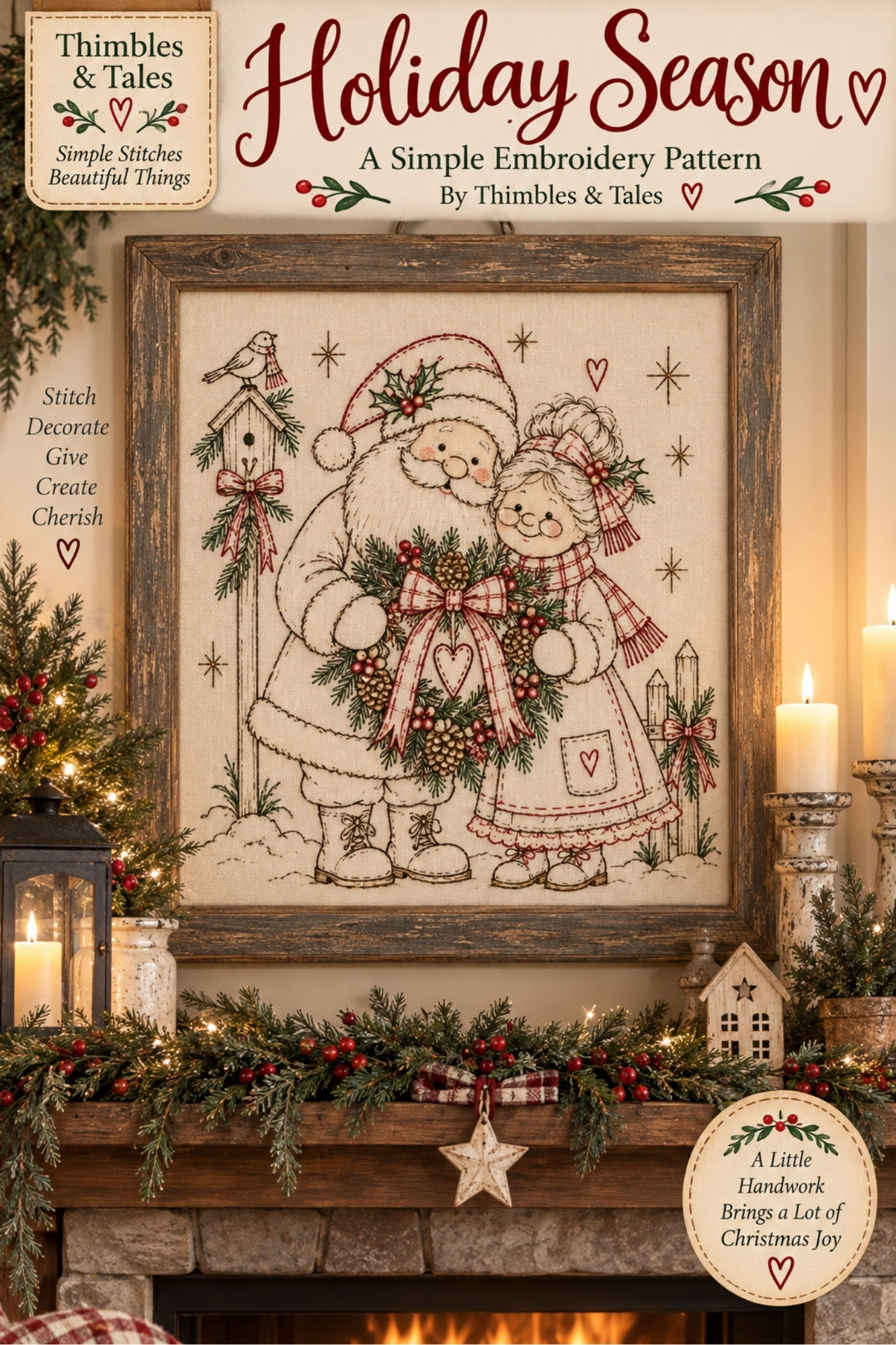 Holiday Season — Hand Embroidery Pattern