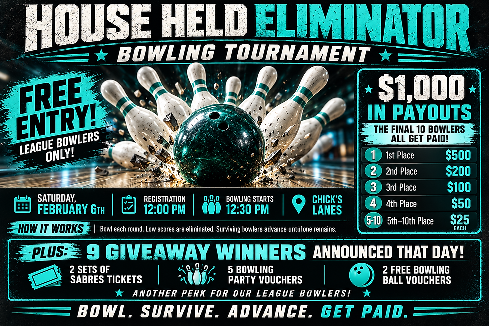 Chick's Lanes League Bowlers Eliminator Tournament