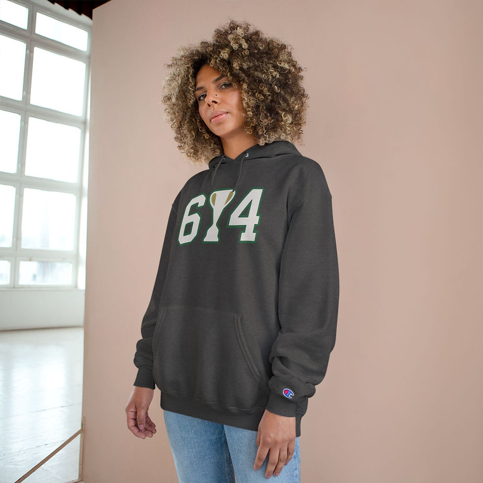 Thumbnail: Champion Hoodie - The 614 Trophy Collection, Columbus raised, Columbus born