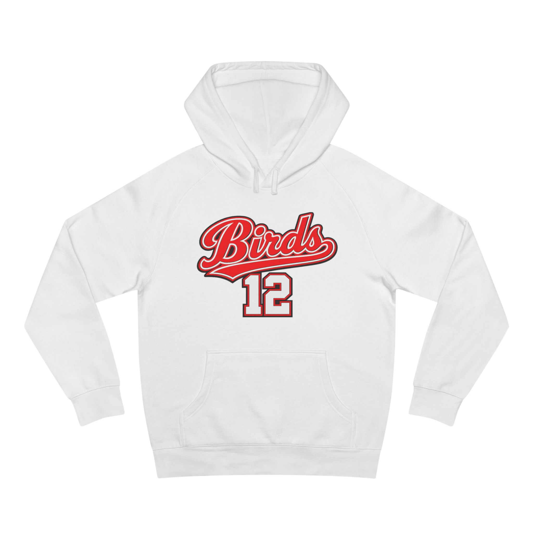 Birds 12 Hoodie — Retro Varsity Sports Pullover