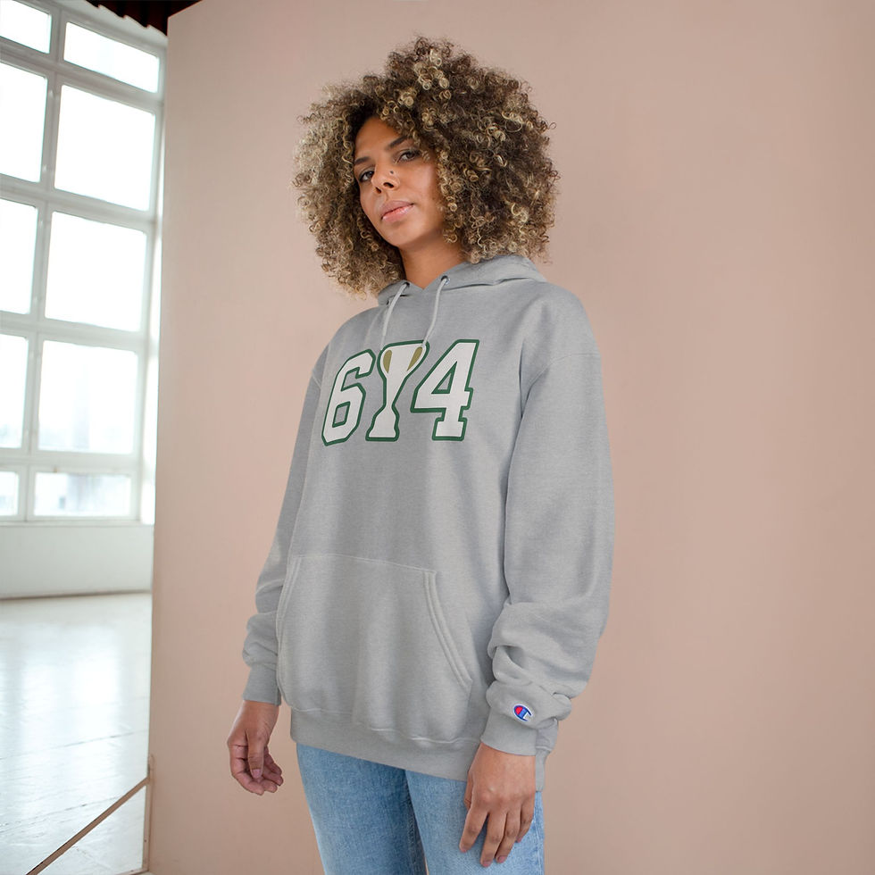 Thumbnail: Champion Hoodie - The 614 Trophy Collection, Columbus raised, Columbus born