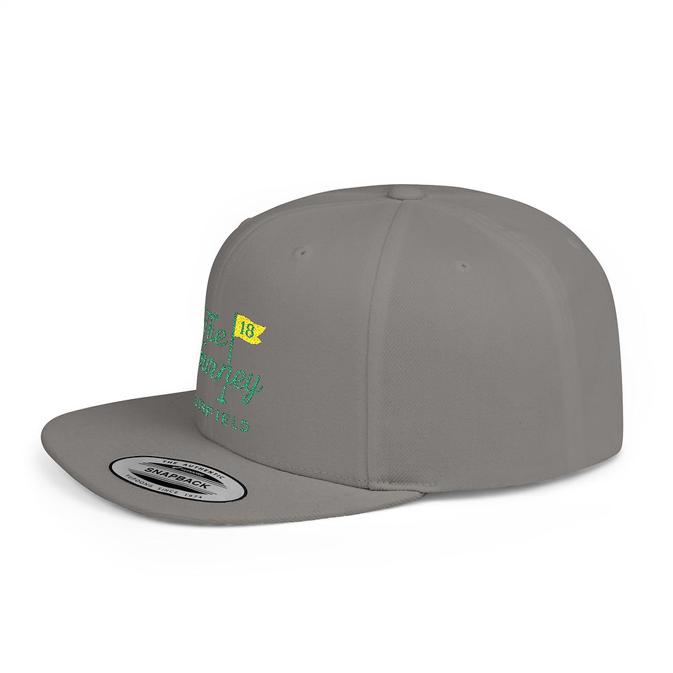 Thumbnail: Golf Snapback Hat — “The Tourney” Muirfield 18 Flag Flat-Bill Cap