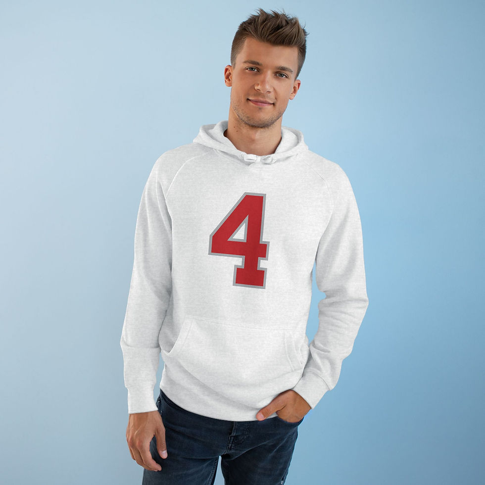 Thumbnail: The Jeremiah 4 Hoodie – Red Varsity Athletic Pullover