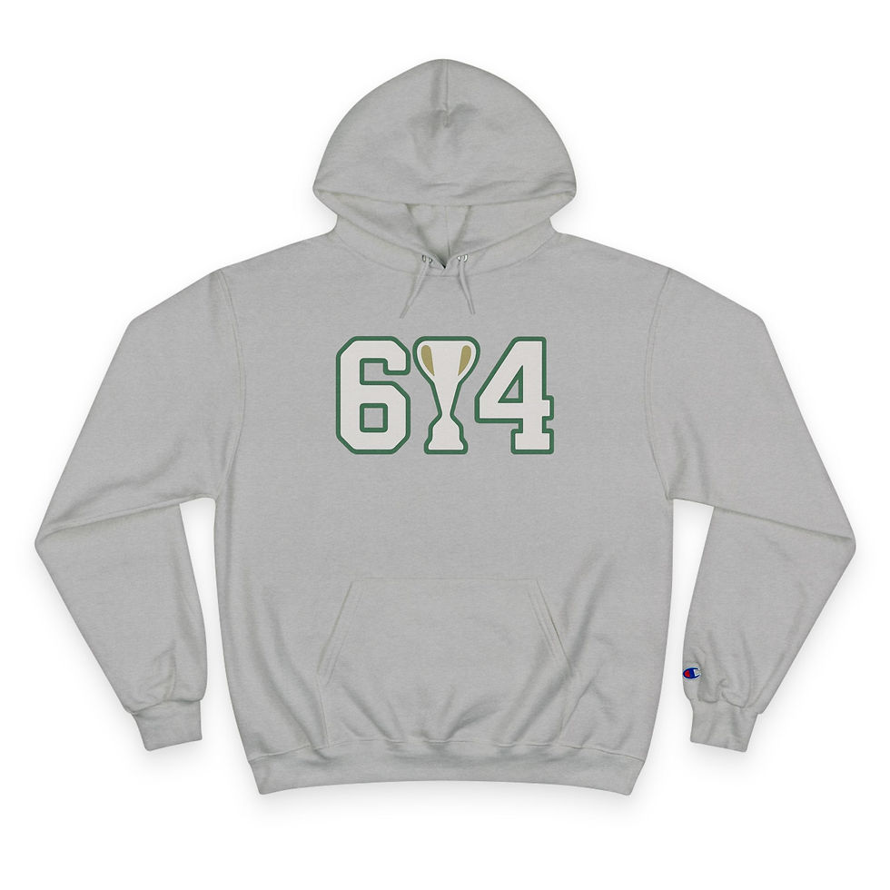 Thumbnail: Champion Hoodie - The 614 Trophy Collection, Columbus raised, Columbus born