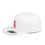 Thumbnail: Jeremiah 4 Snapback Hat — Red '4' Minimalist Flat Bill Cap