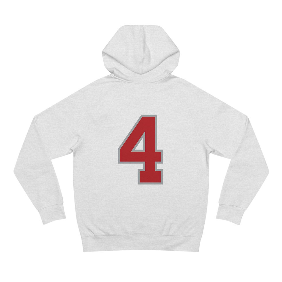 Thumbnail: The Jeremiah 4 Hoodie – Red Varsity Athletic Pullover